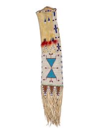 Sioux Beaded Hide Tobacco Bag