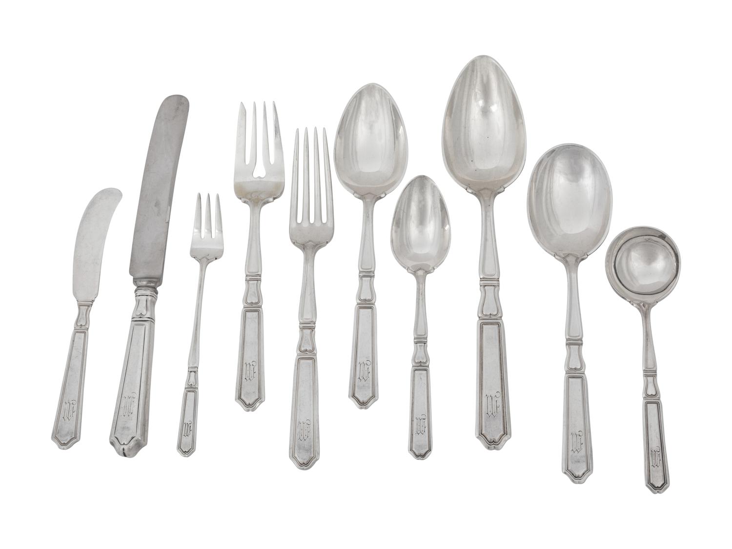 A Gorham Silver Flatware Service