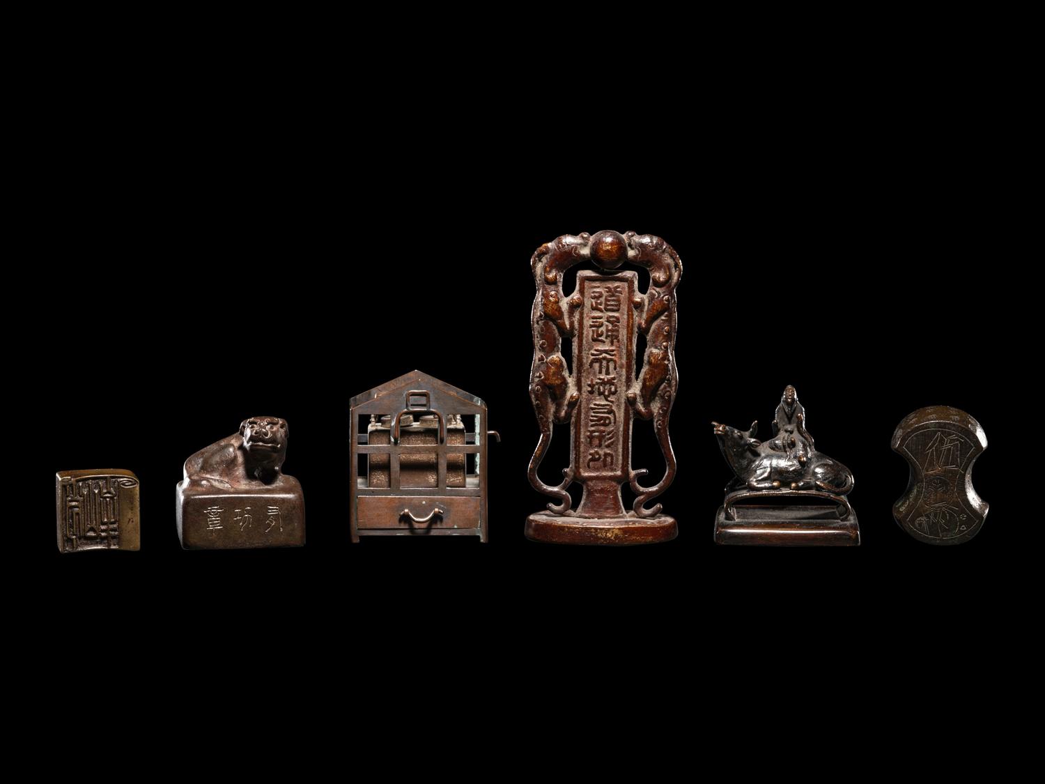 Six Japanese Bronze Articles