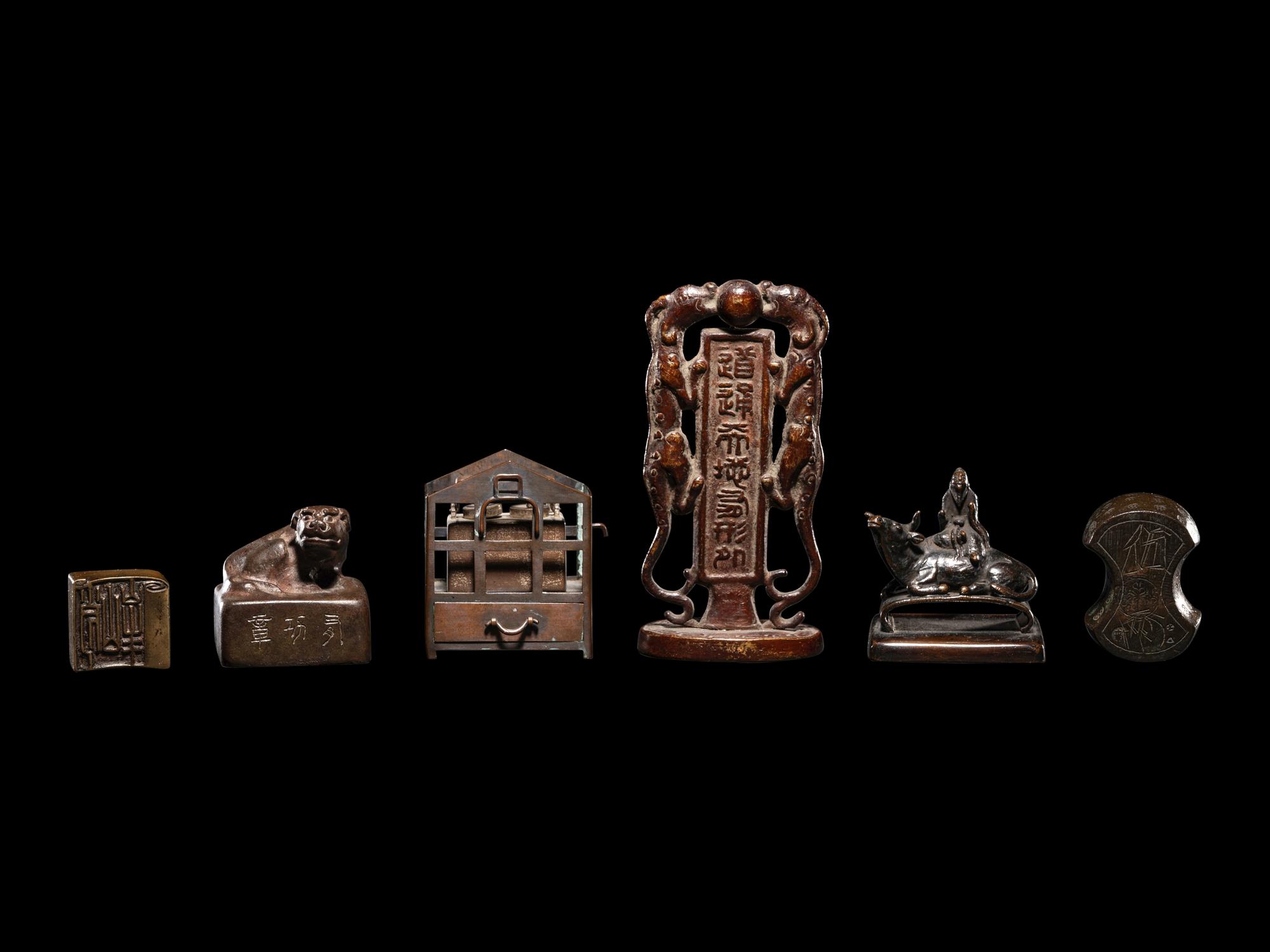 Six Japanese Bronze Articles