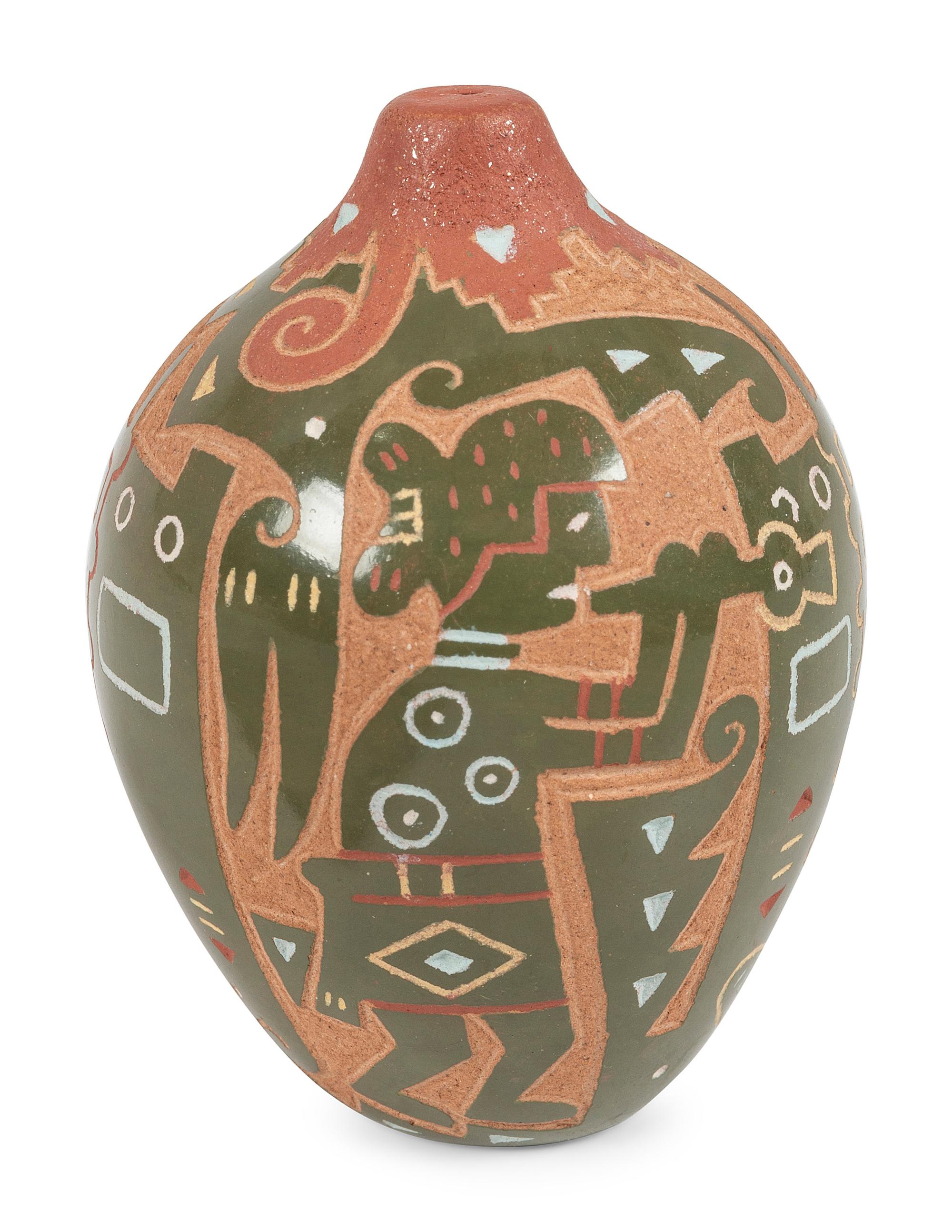 Collection of Santa Clara Miniature Sgraffito Pottery