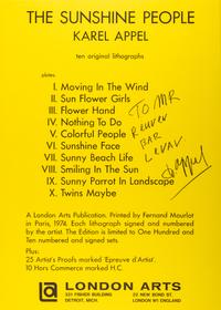 The Sunshine People (complete portfolio of ten lithographs with original cloth case)