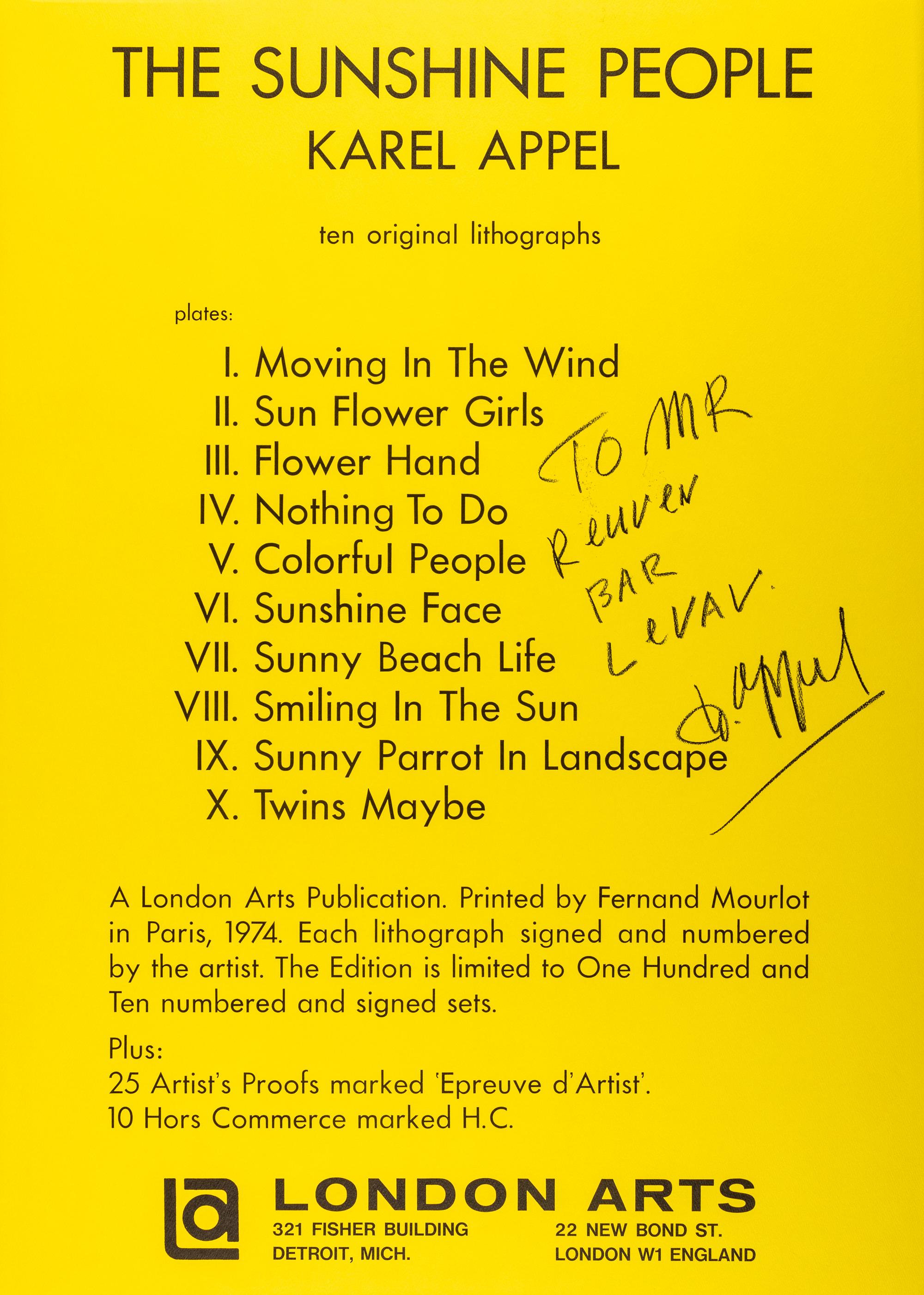 The Sunshine People (complete portfolio of ten lithographs with original cloth case)
