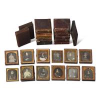 [Early Photography] Group of 26 Sixth Plate Daguerreotypes of Women