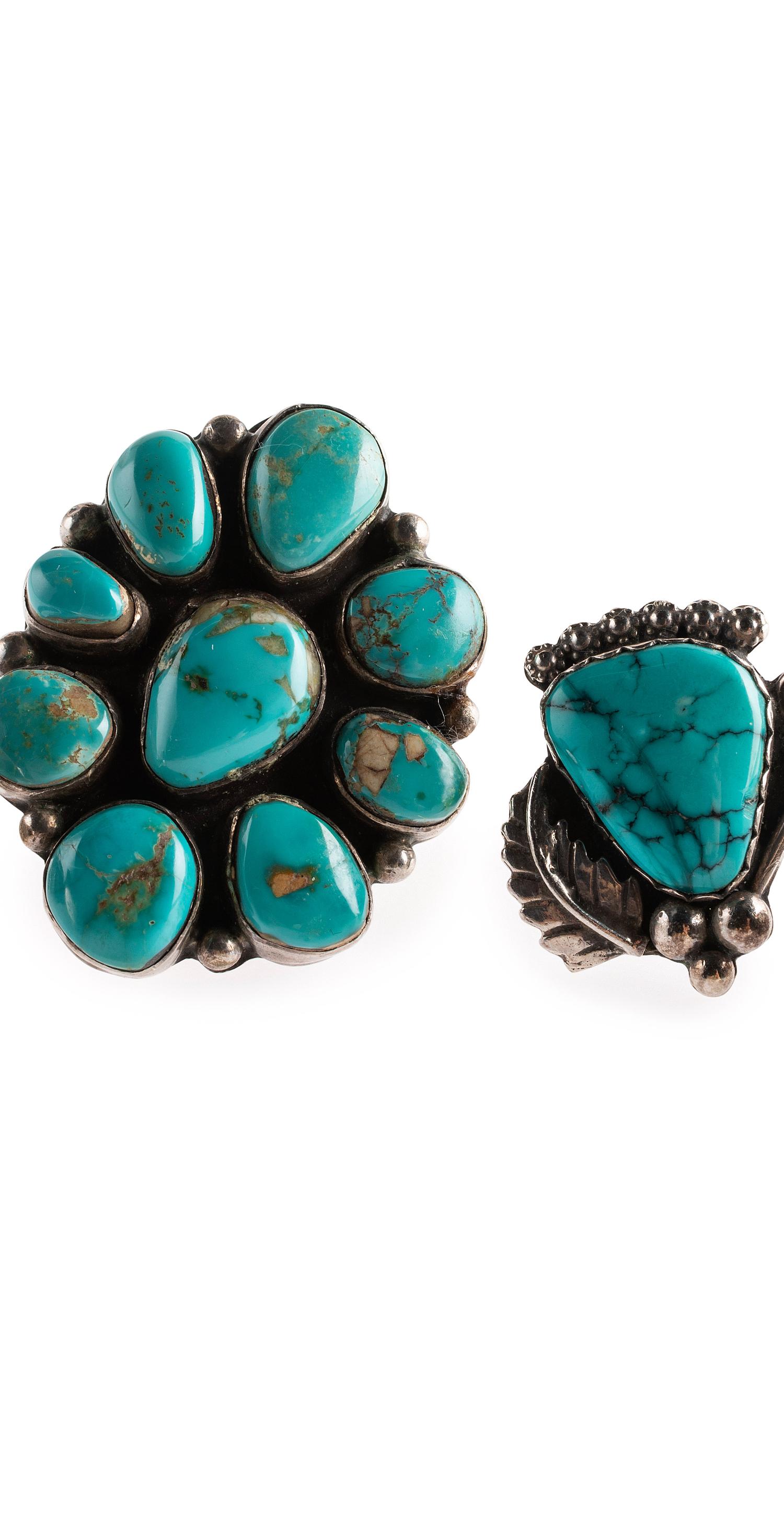 Navajo Silver and Turquoise Rings