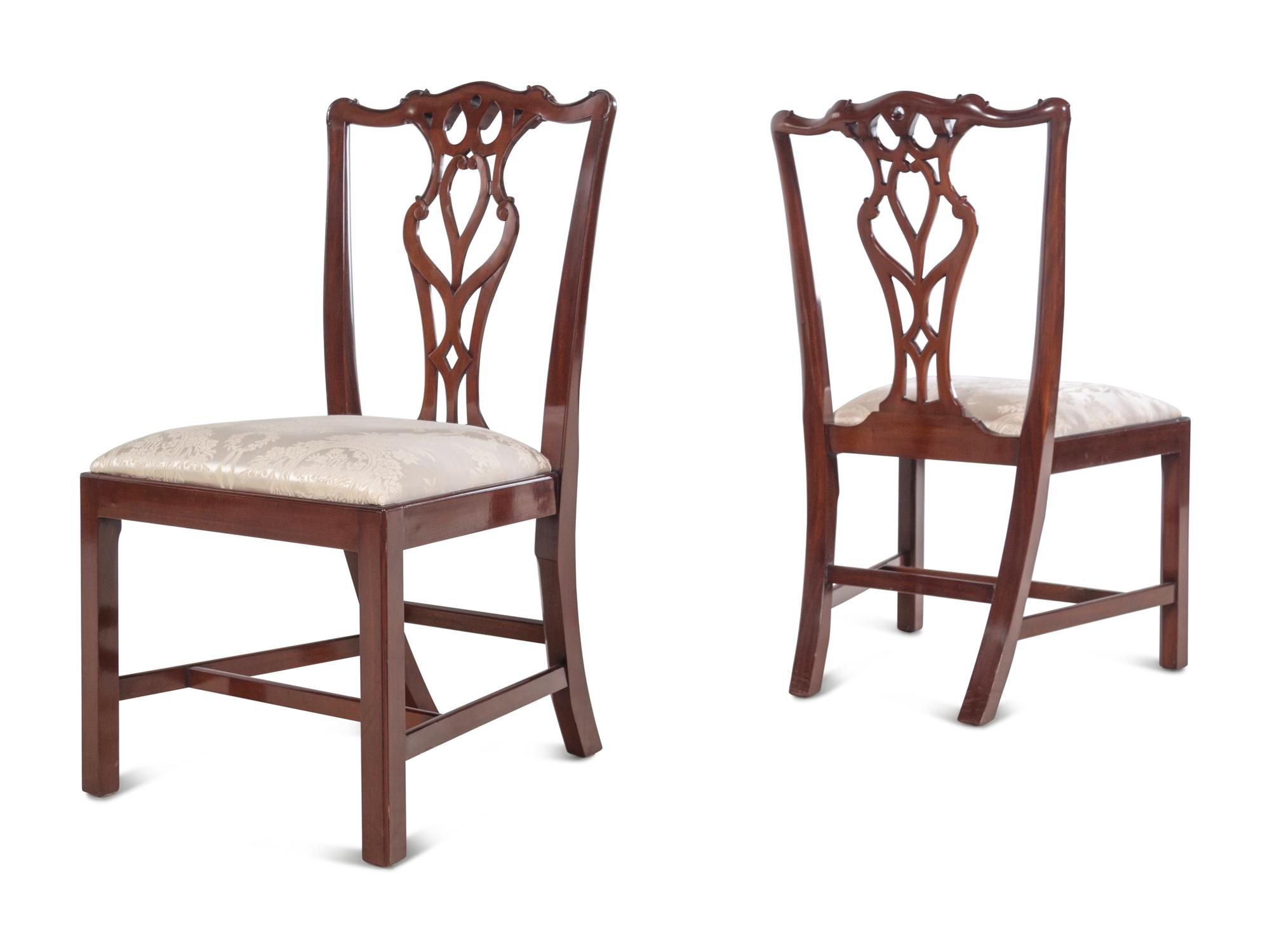 A Set of Thirty George III Style Mahogany Dining Chairs