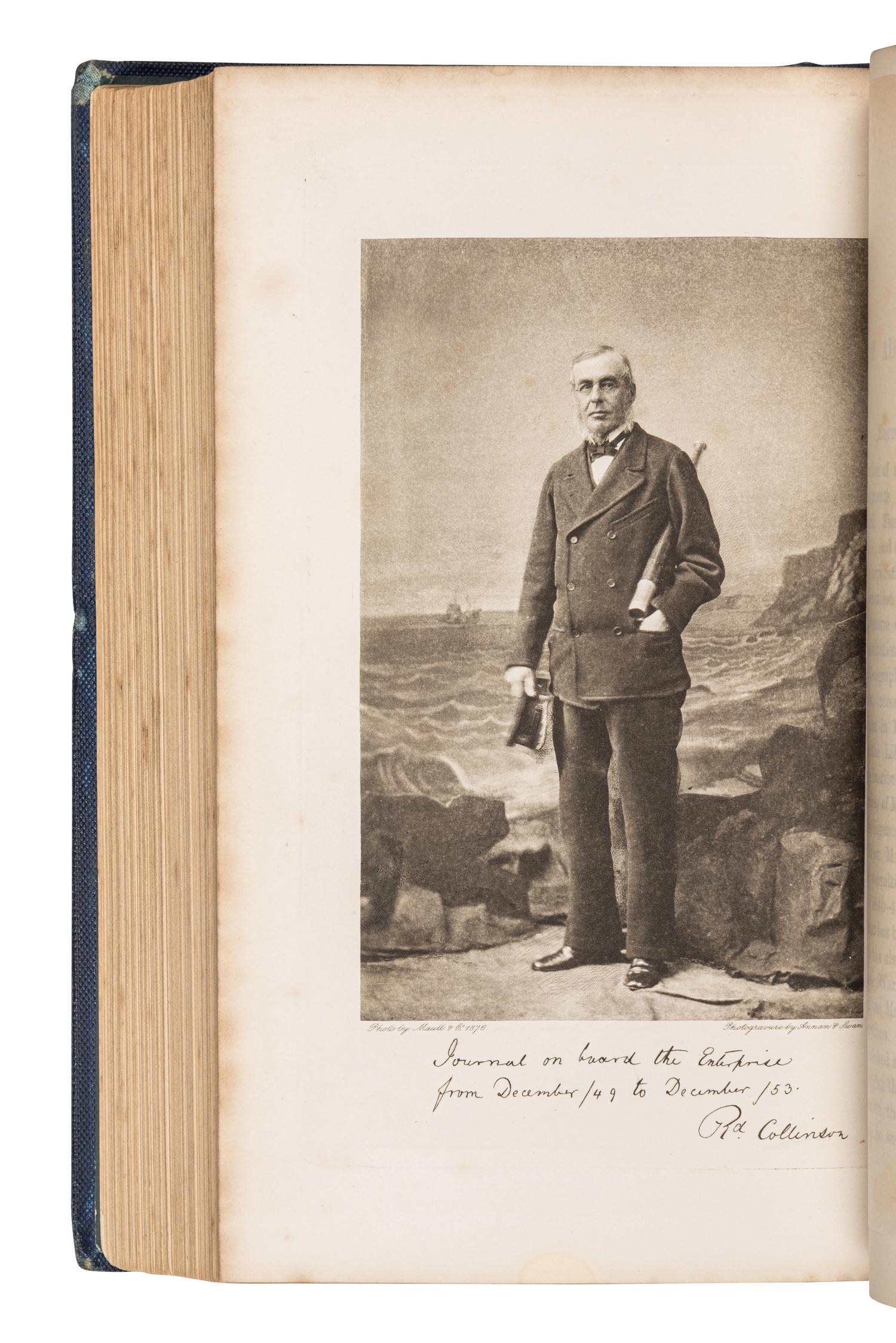 COLLINSON, Richard, Sir (1811-1883). Journal of H.M.S. Enterprise, on the Expedition in Search of Sir John Franklin's Ships by Behring Strait, 1850-1855 . London: Sampson Low, Marston, et al, 1889.