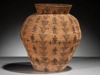Apache Figural Basketry Olla
