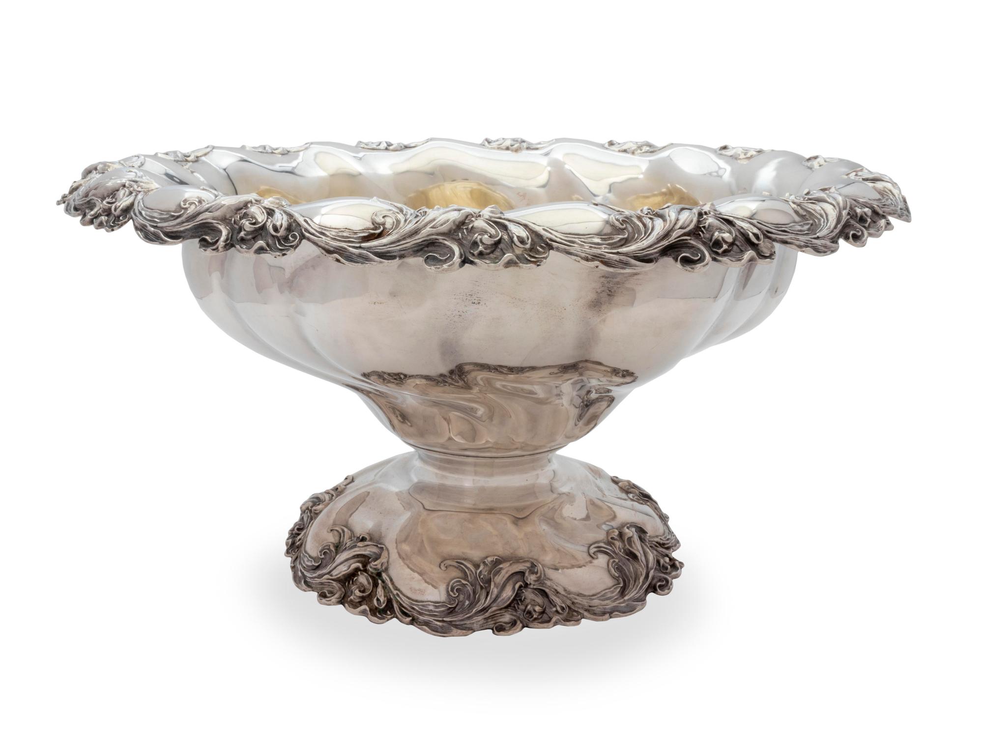 An American Silver Punch Bowl — Mauser Manufacturing Co., New York, NY, 20th Century