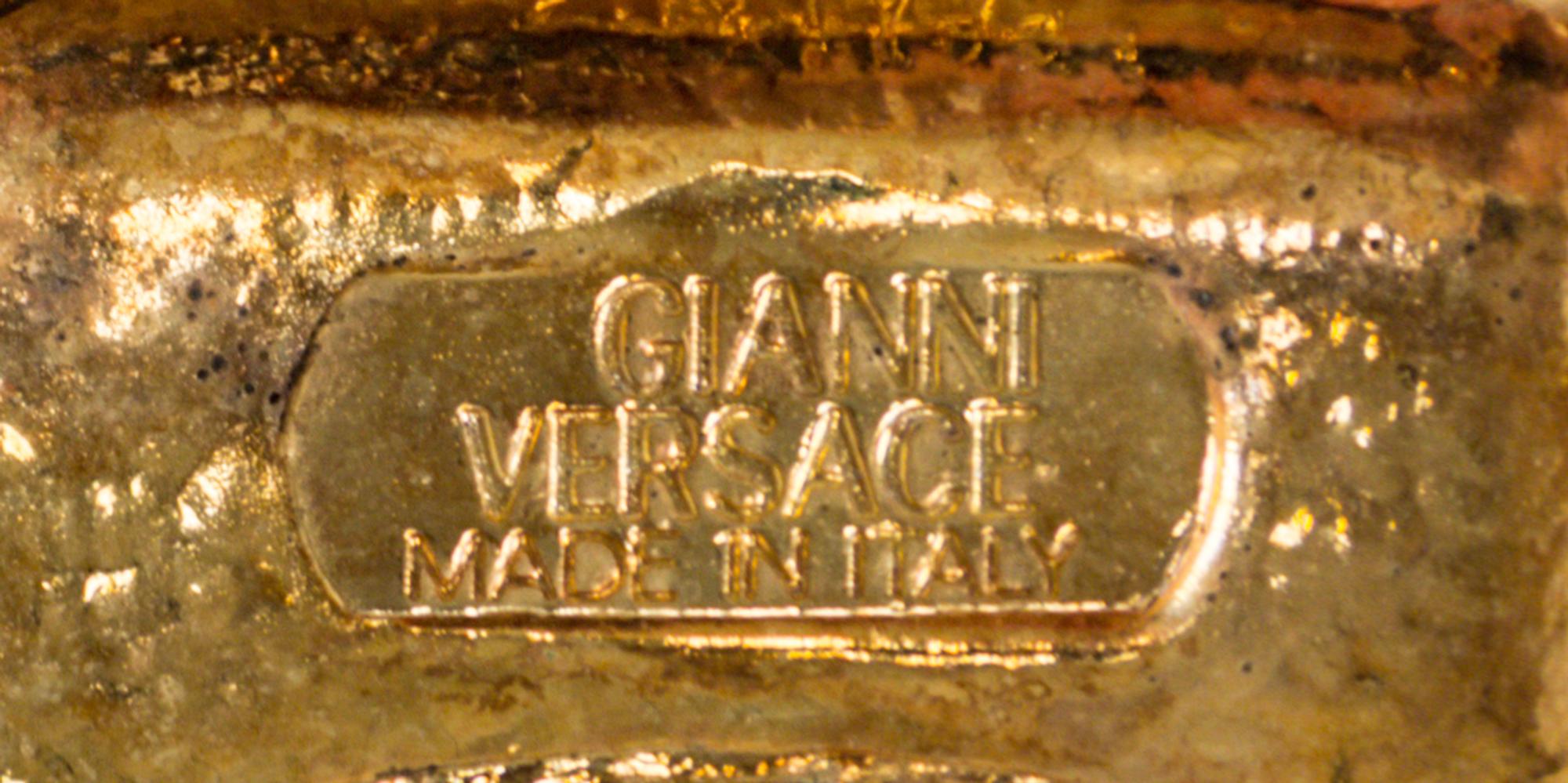 A Gianni Versace Silk Scarf Belt, Length: 31"- 33"; Width: 3.5".
