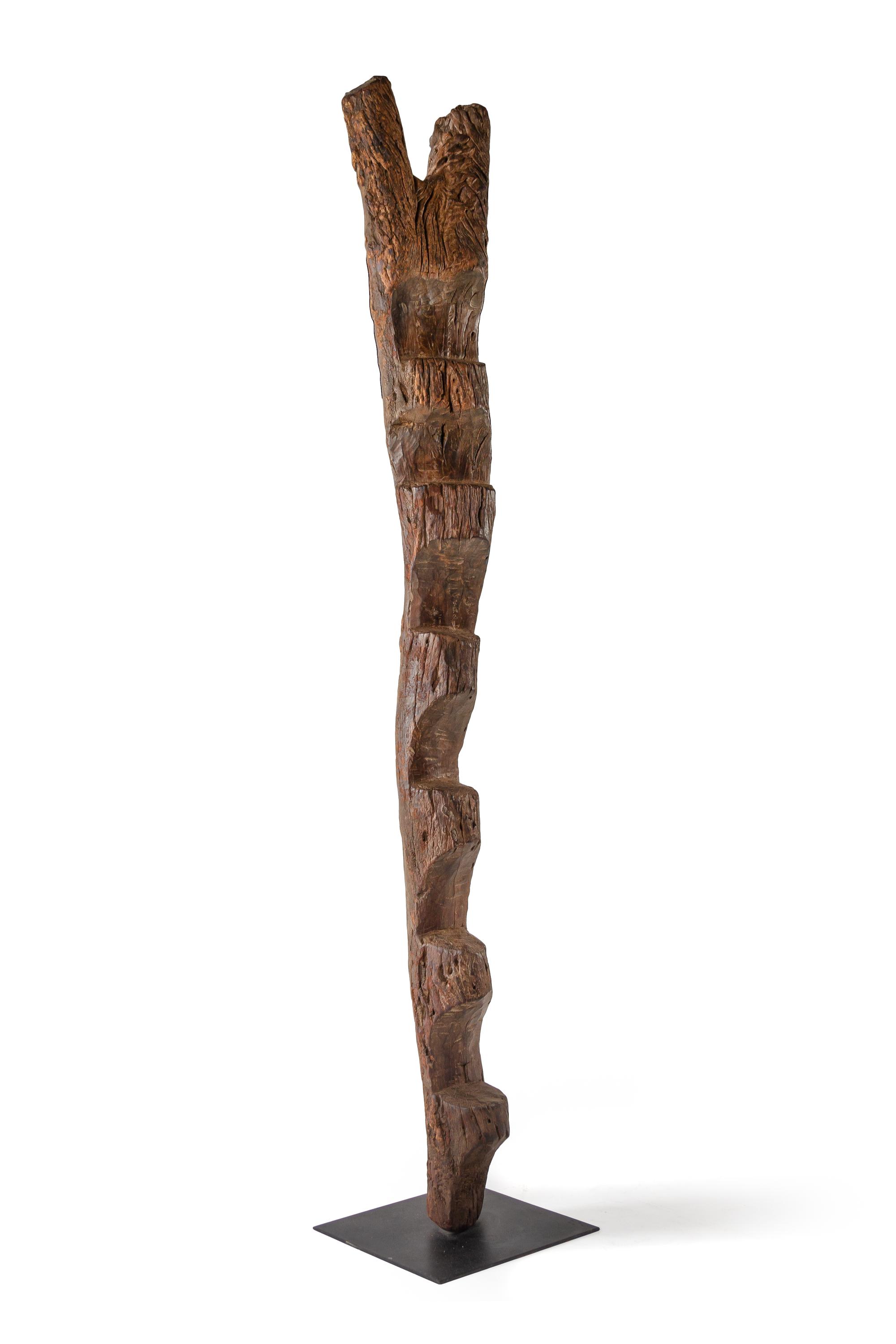 A Large Dogon Ladder Height 88 inches. — MALI, LATE 19TH/EARLY 20TH CENTURY