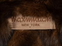 Maximilian Sable-Lined Quilted Coat