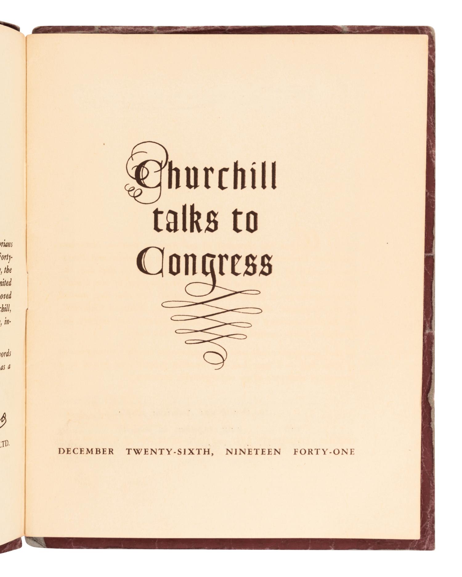 CHURCHILL, Winston L. S., Sir (1874-1965). A group of 14 works, including: