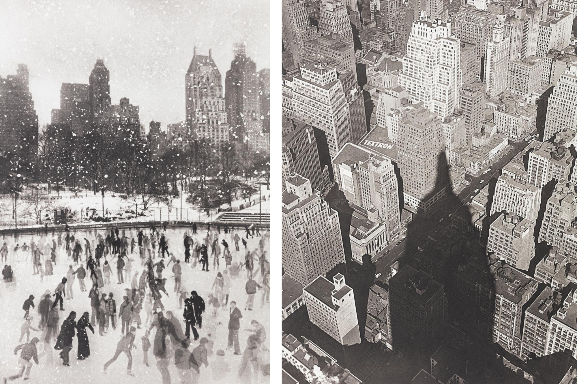 Edward Pfizenmaier 1926–2016) Wollman Rink, New York City, 1954; and Empire State Building, Shadow, New York City, 1949