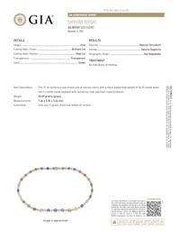 SHEFFIELD & SONS, MULTICOLOR SAPPHIRE, DIAMOND, AND PLATINUM NECKLACE