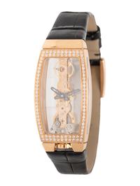 CORUM, ROSE GOLD AND DIAMOND 'MISS GOLDEN BRIDGE' WATCH