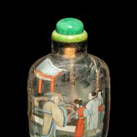 A Chinese Inside Painted Rock Crystal Snuff Bottle Ye Zhongsan (1875-1945)