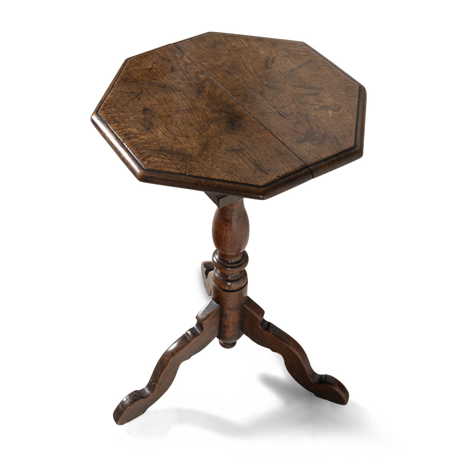 An English Oak Tripod Table
