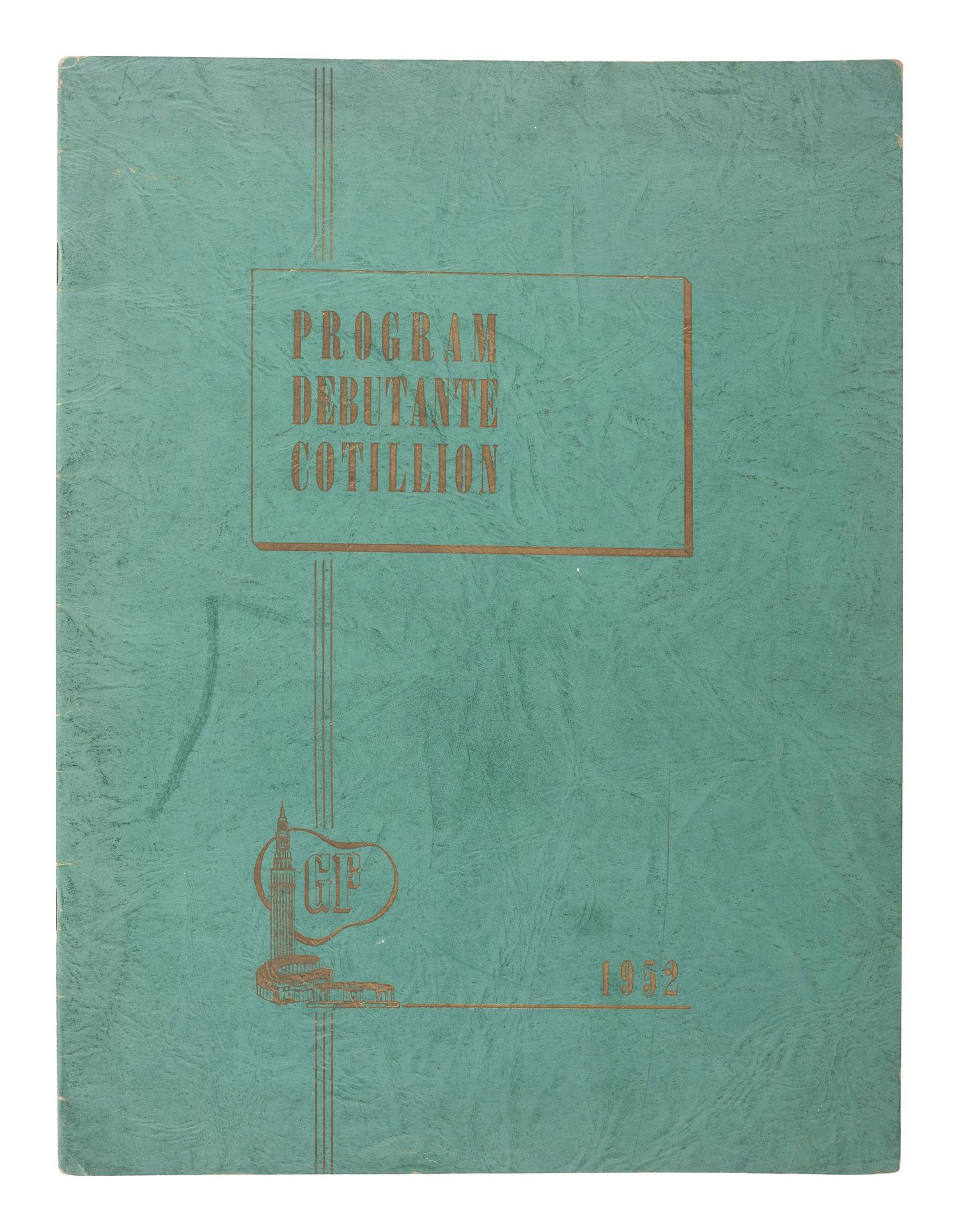 [AFRICAN AMERICANA]. A group of 2 African American debutante cotillion programs for events in Washington, DC, and Cleveland, OH. Ca 1950s-1960s.