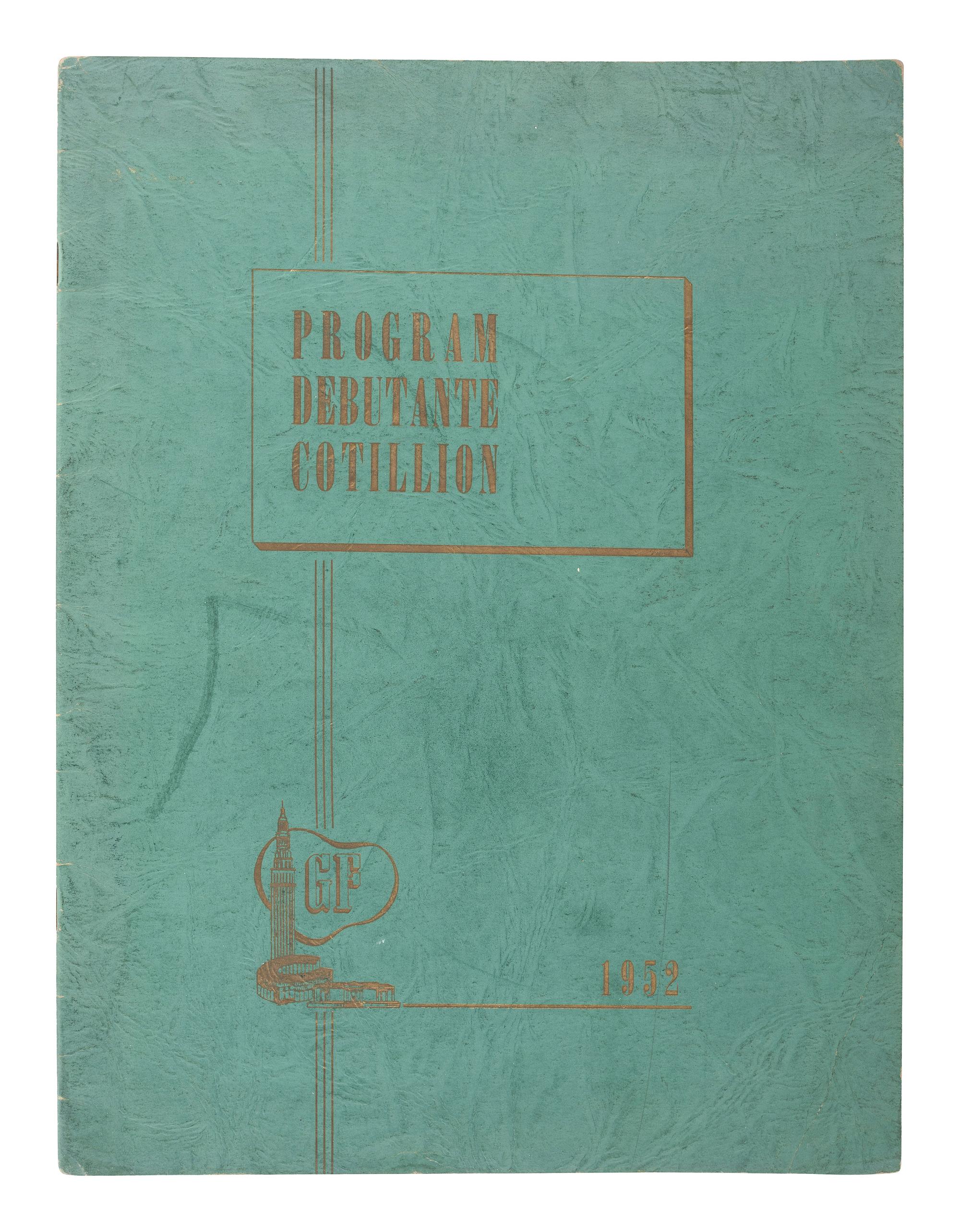 [AFRICAN AMERICANA]. A group of 2 African American debutante cotillion programs for events in Washington, DC, and Cleveland, OH. Ca 1950s-1960s.