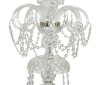A Schonbek Cut Glass Eighteen-Light Chandelier — 20TH CENTURY