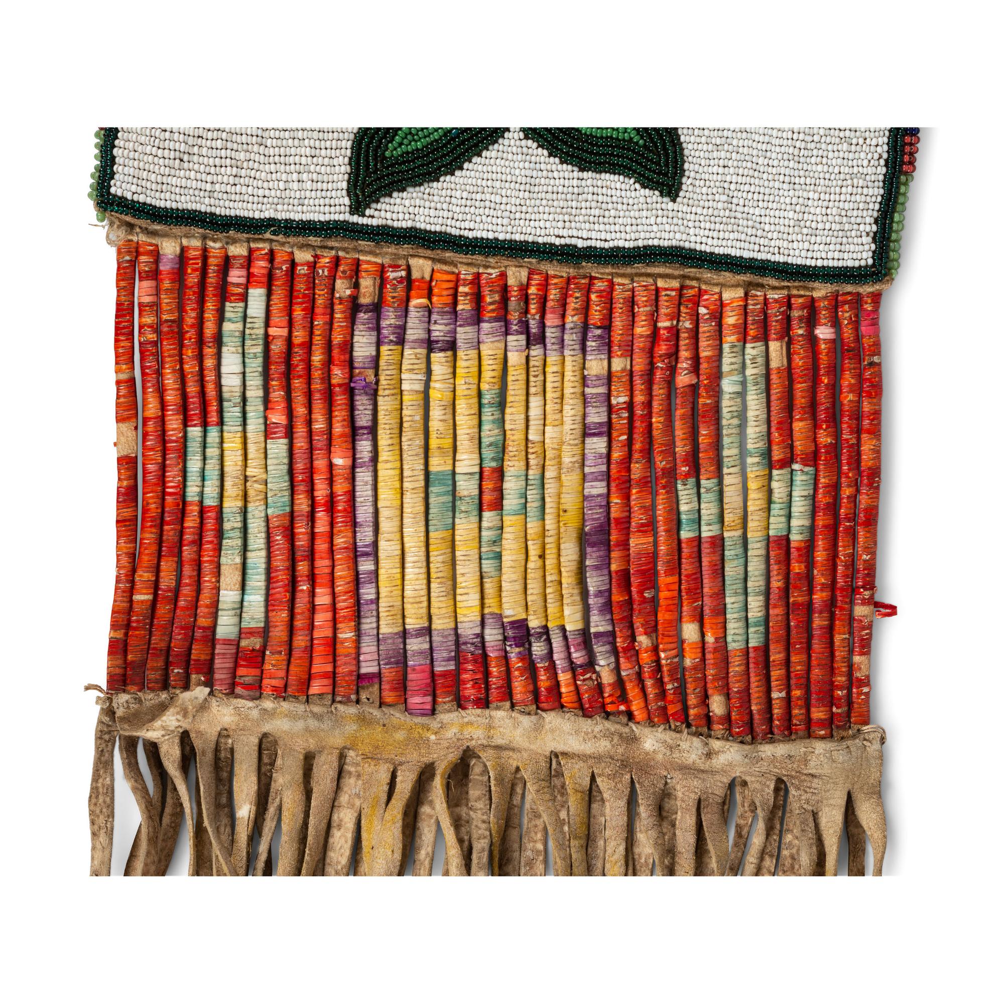 Plateau Beaded Hide Tobacco Bag
