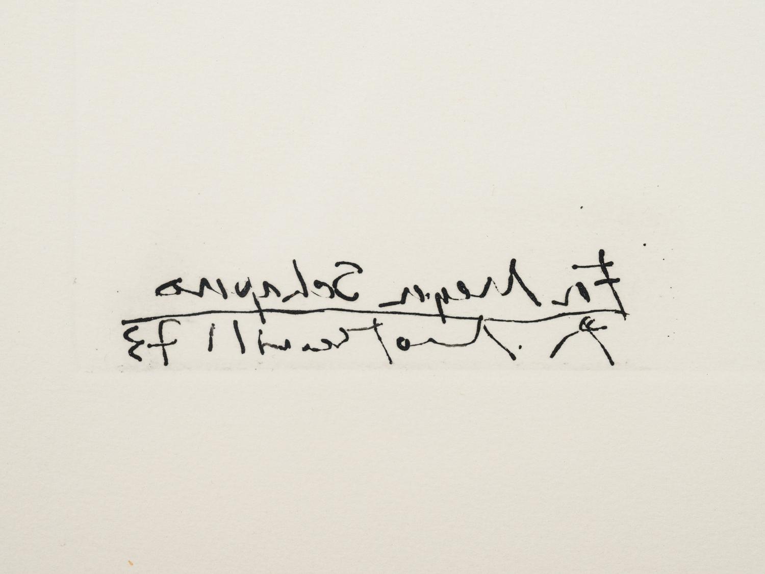 Tallith for Meyer Shapiro (from For Meyer Shapiro ), 1973-1974