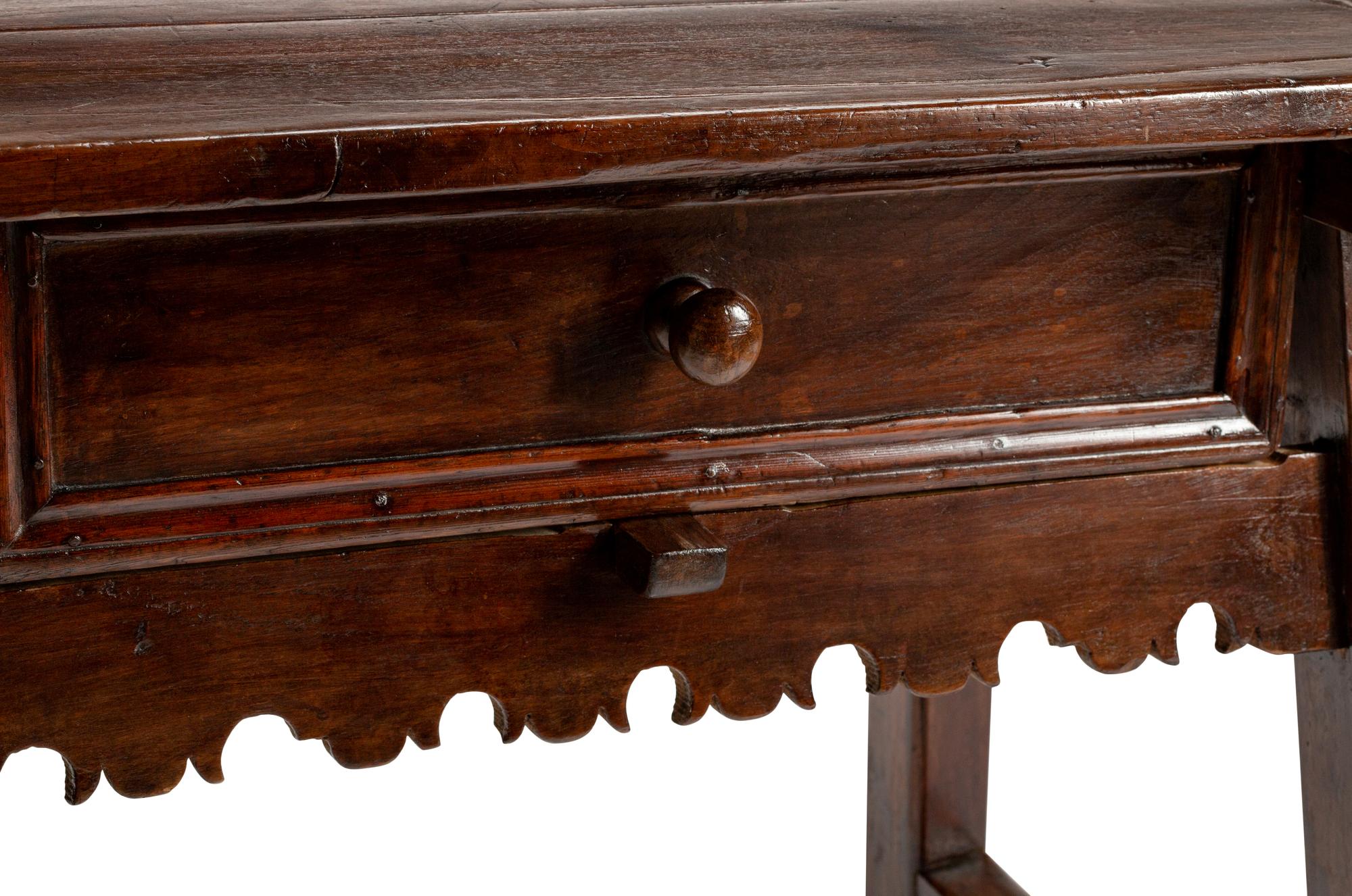 A Spanish Baroque Walnut Table