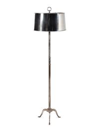 A Silver-Plate Floor Lamp Attributed to Maison Jansen