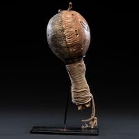 Plains Painted Hide Rattle, From the Collection of Dick Jemison, Alabama