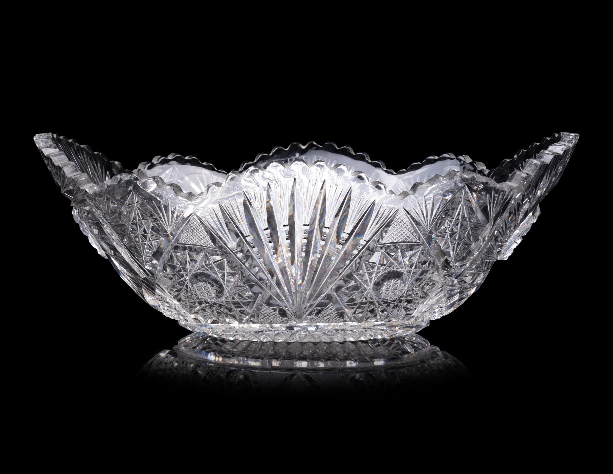 A Collection of American Brilliant Cut Glass Articles