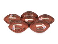 A Group of Five Vintage Wilson NFL Official Game Footballs (Paul Tagliabue Commissioner)