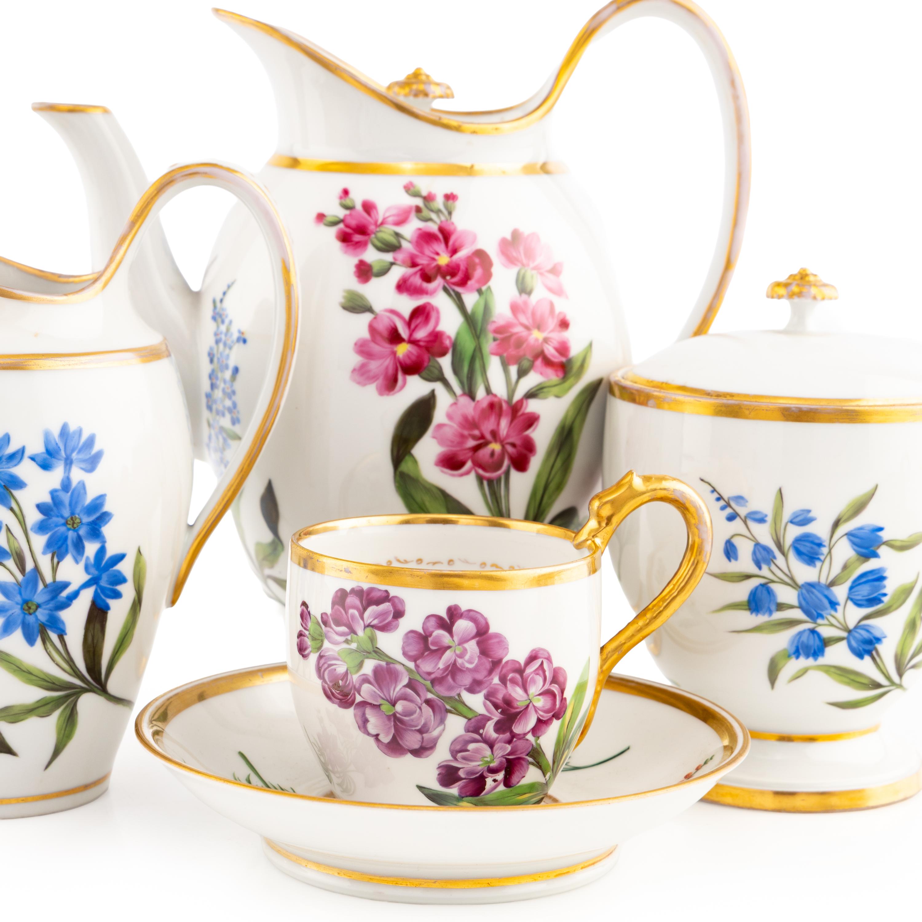 A Continental Porcelain Coffee Service