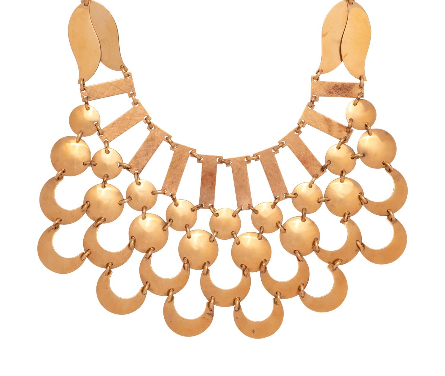 ROSE GOLD BIB NECKLACE