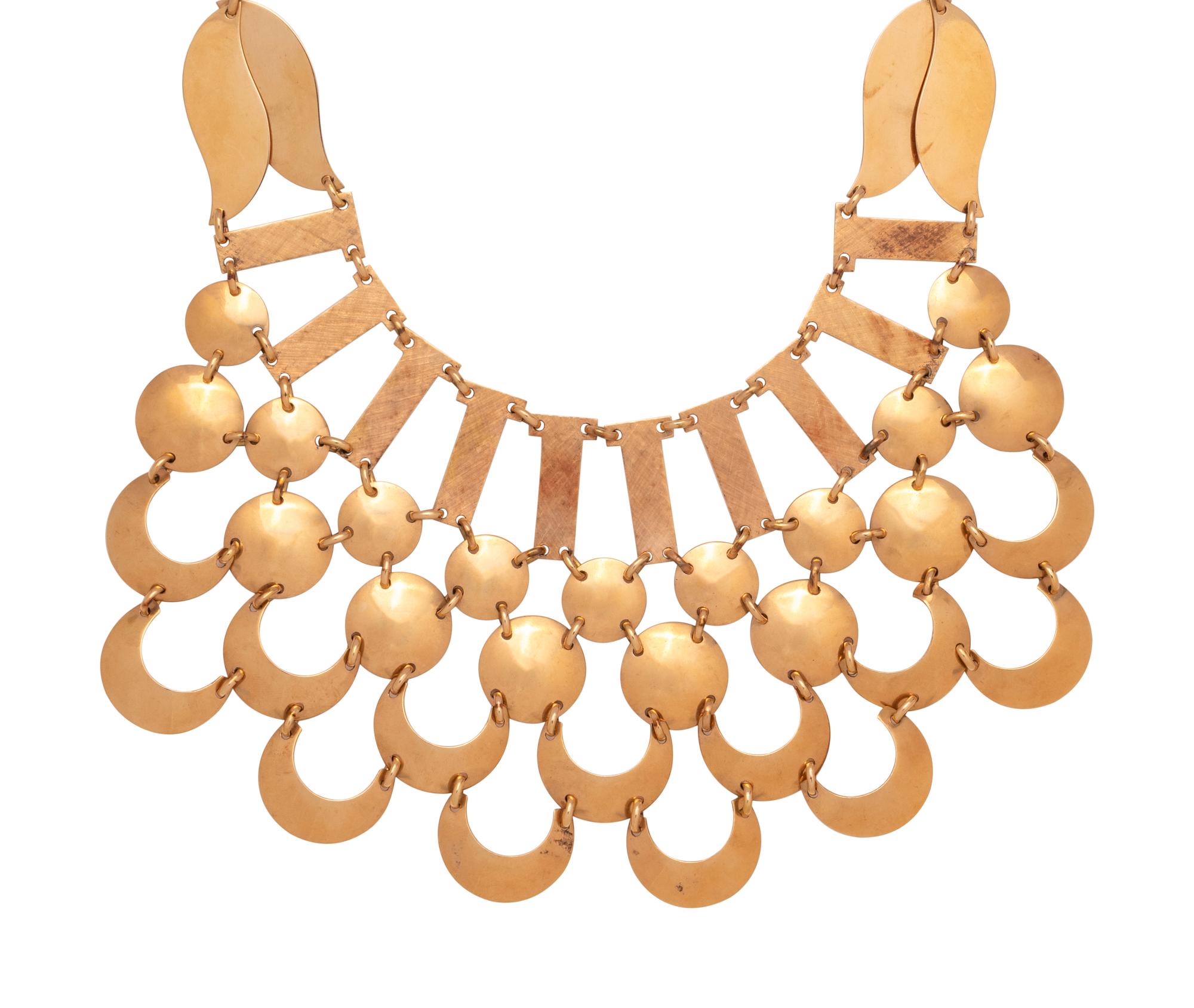 ROSE GOLD BIB NECKLACE