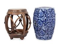 Two Chinese Garden Stools