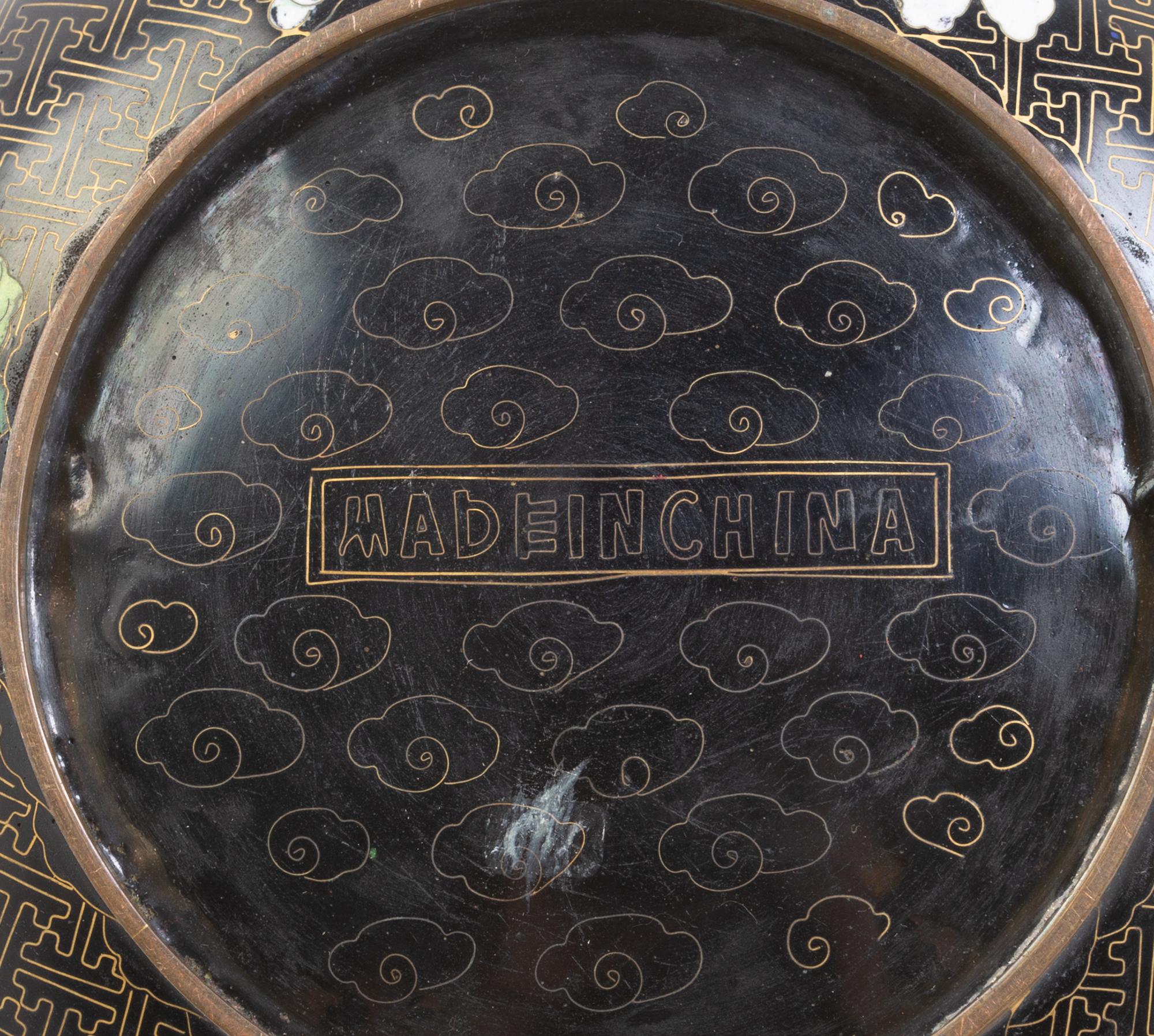 Nine Chinese Cloisonné Enamel Articles