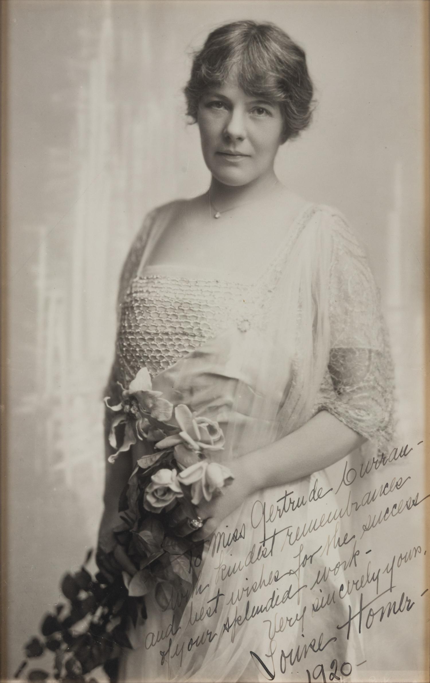 [20TH-CENTURY OPERA SINGERS]. A group of 7 photographs or photographic postcards of opera singers from the 1920s, most signed and inscribed, comprising images of: