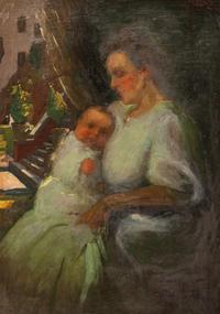 Portrait of Mother and Child