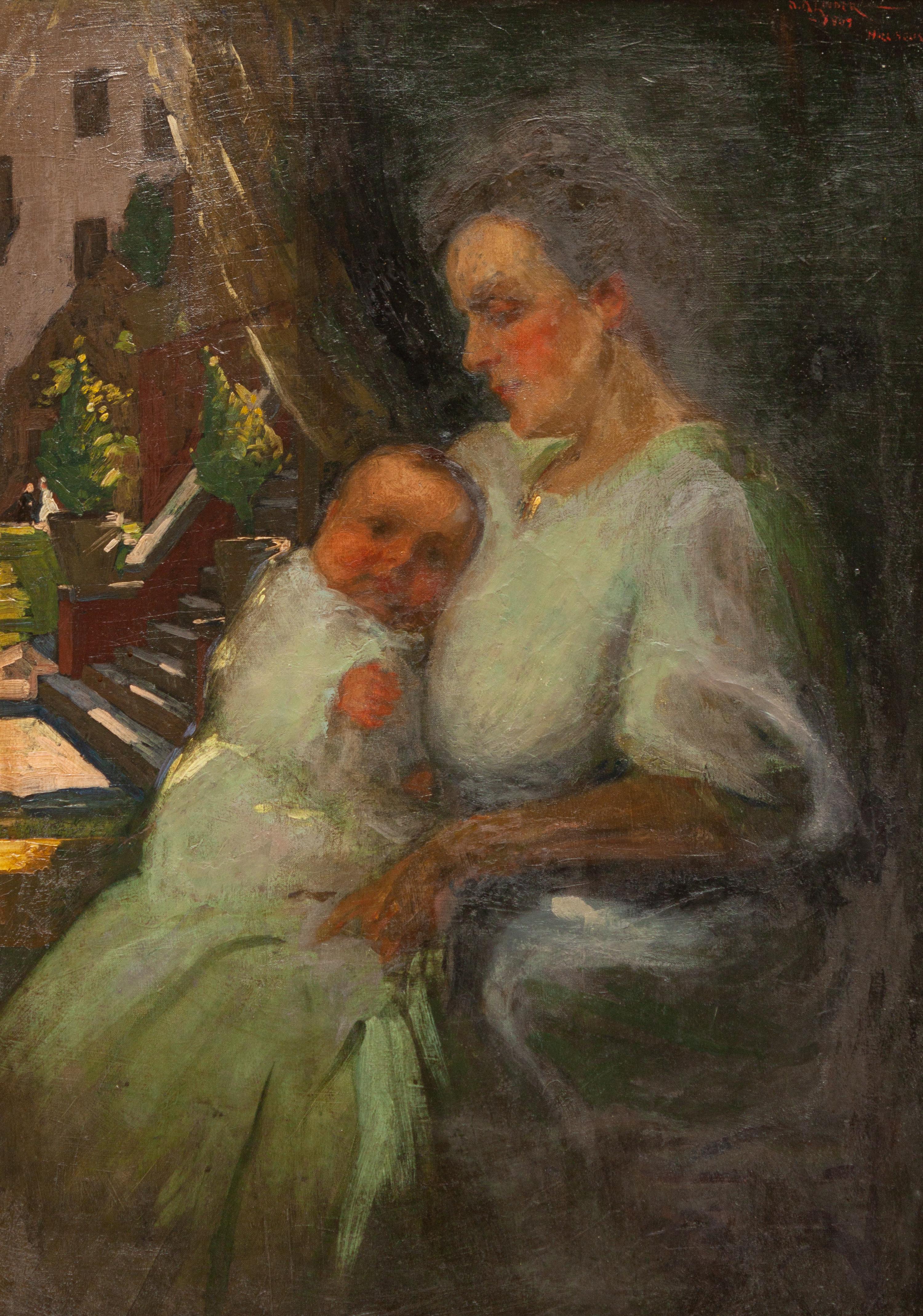 Portrait of Mother and Child