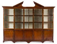 A William IV Mahogany Breakfront Bookcase