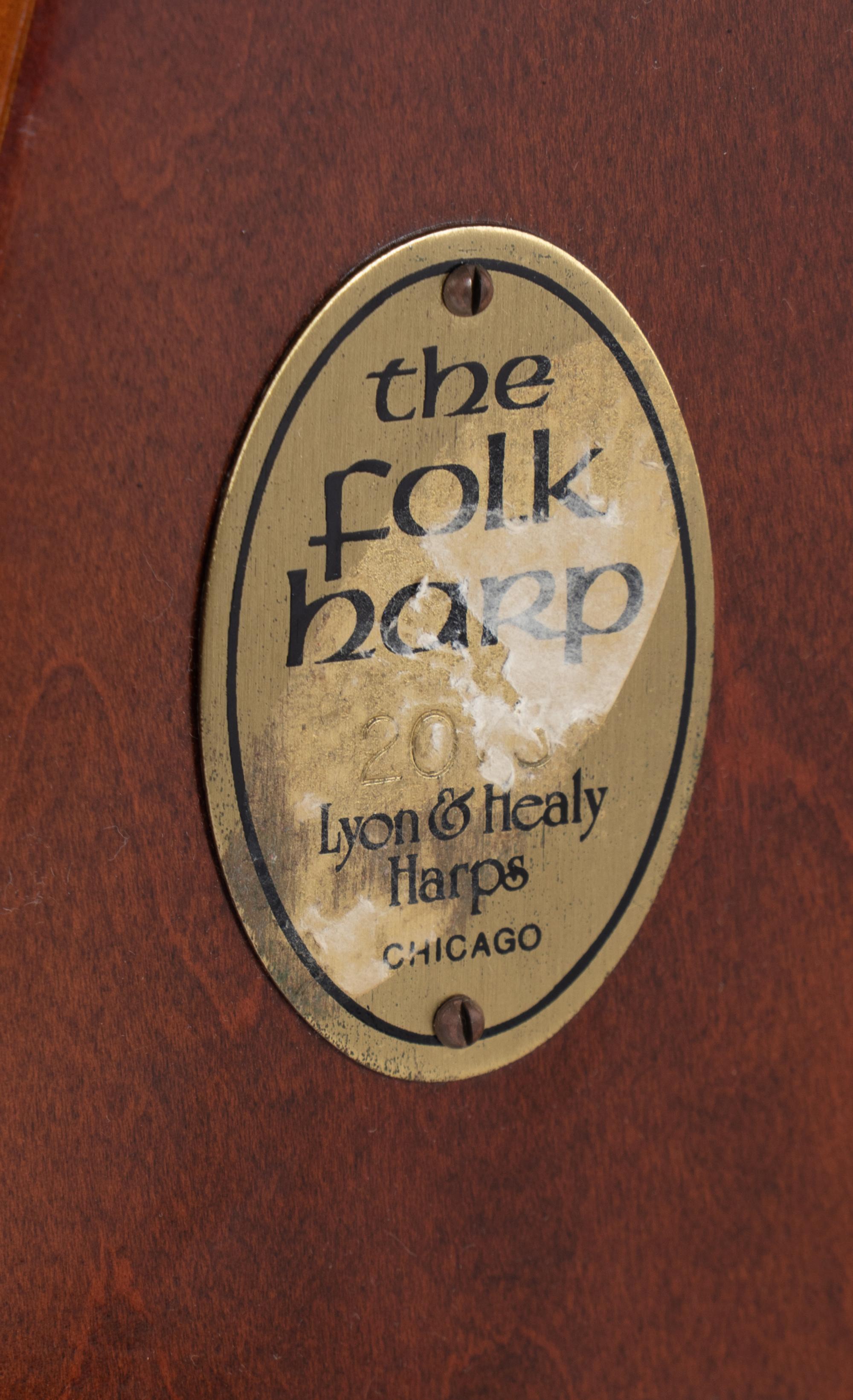 A Lyon and Healy Folk Harp