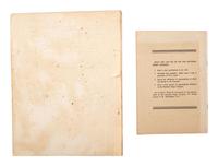 [CIVIL RIGHTS]. A pair of 1936 publications related to the National Negro Congress.