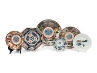Six Japanese Porcelain Plates and Bowls