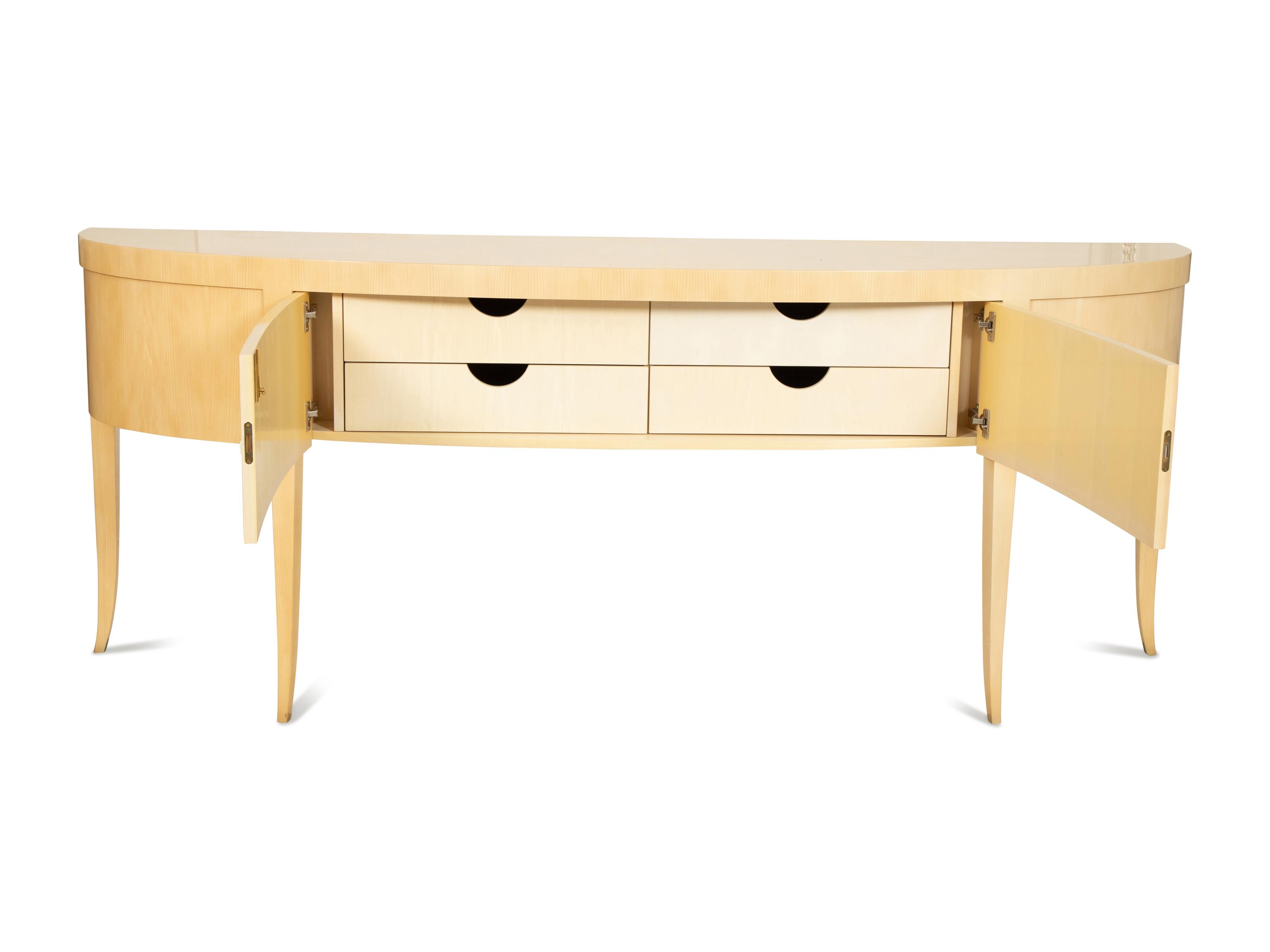 A Sally Sirkin Lewis for J. Robert Scott Bow Front Sideboard