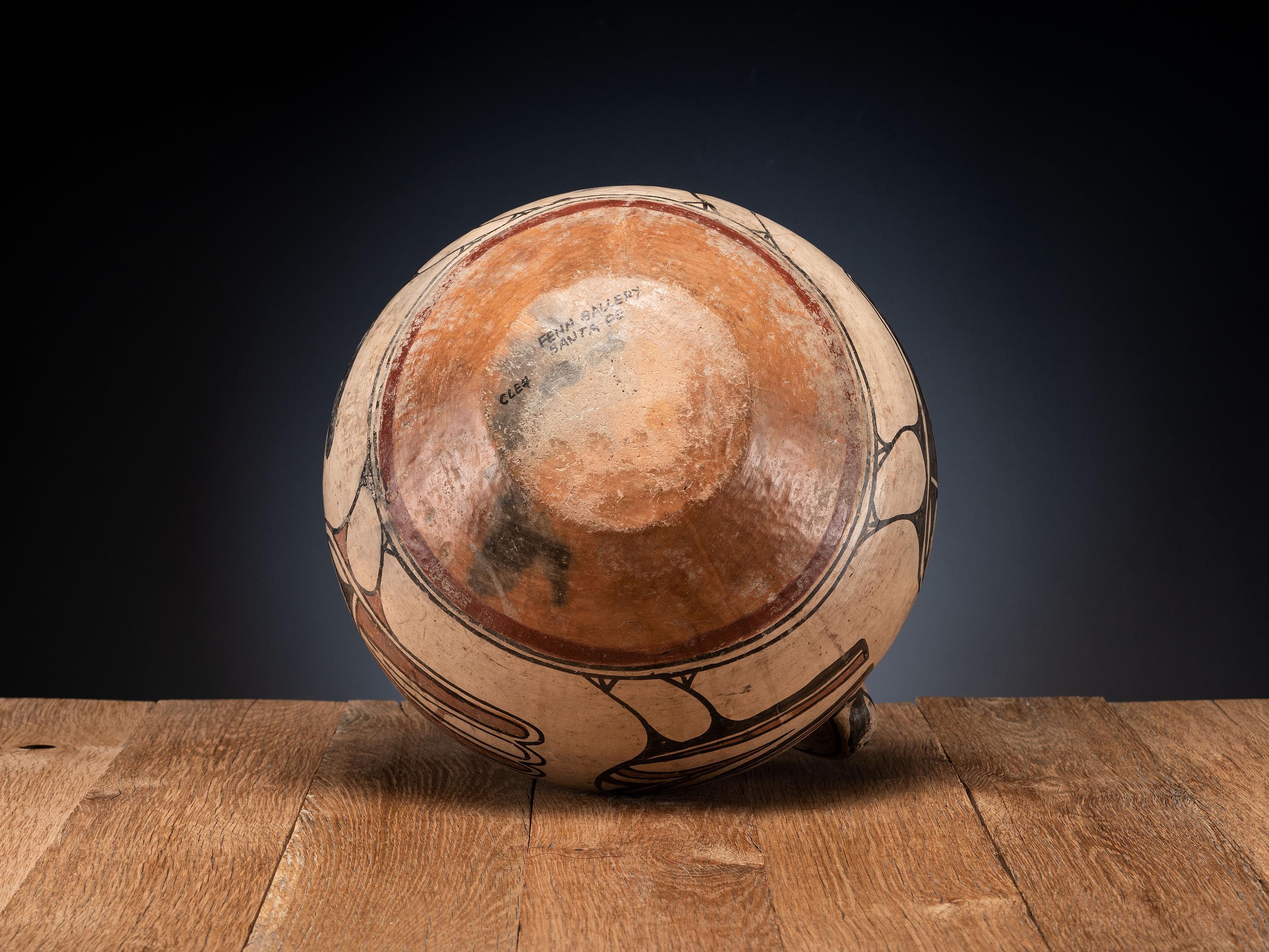 San Ildefonso Polychrome Pottery Jar