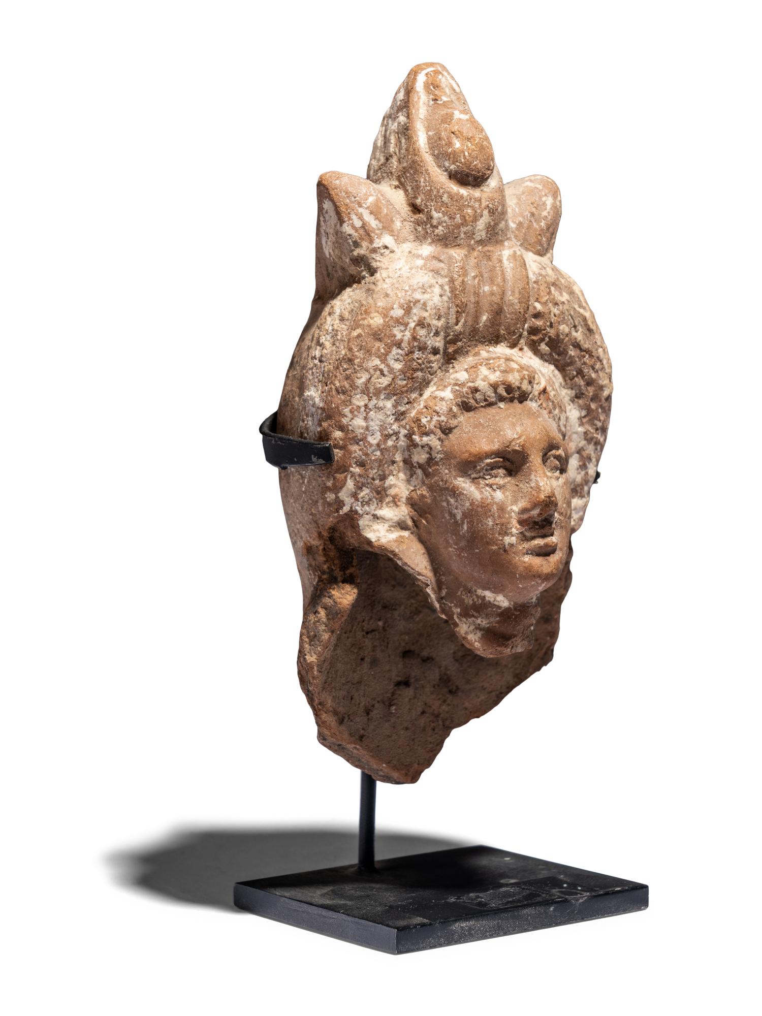 An Egyptian Terracotta Head of Aphrodite-Isis