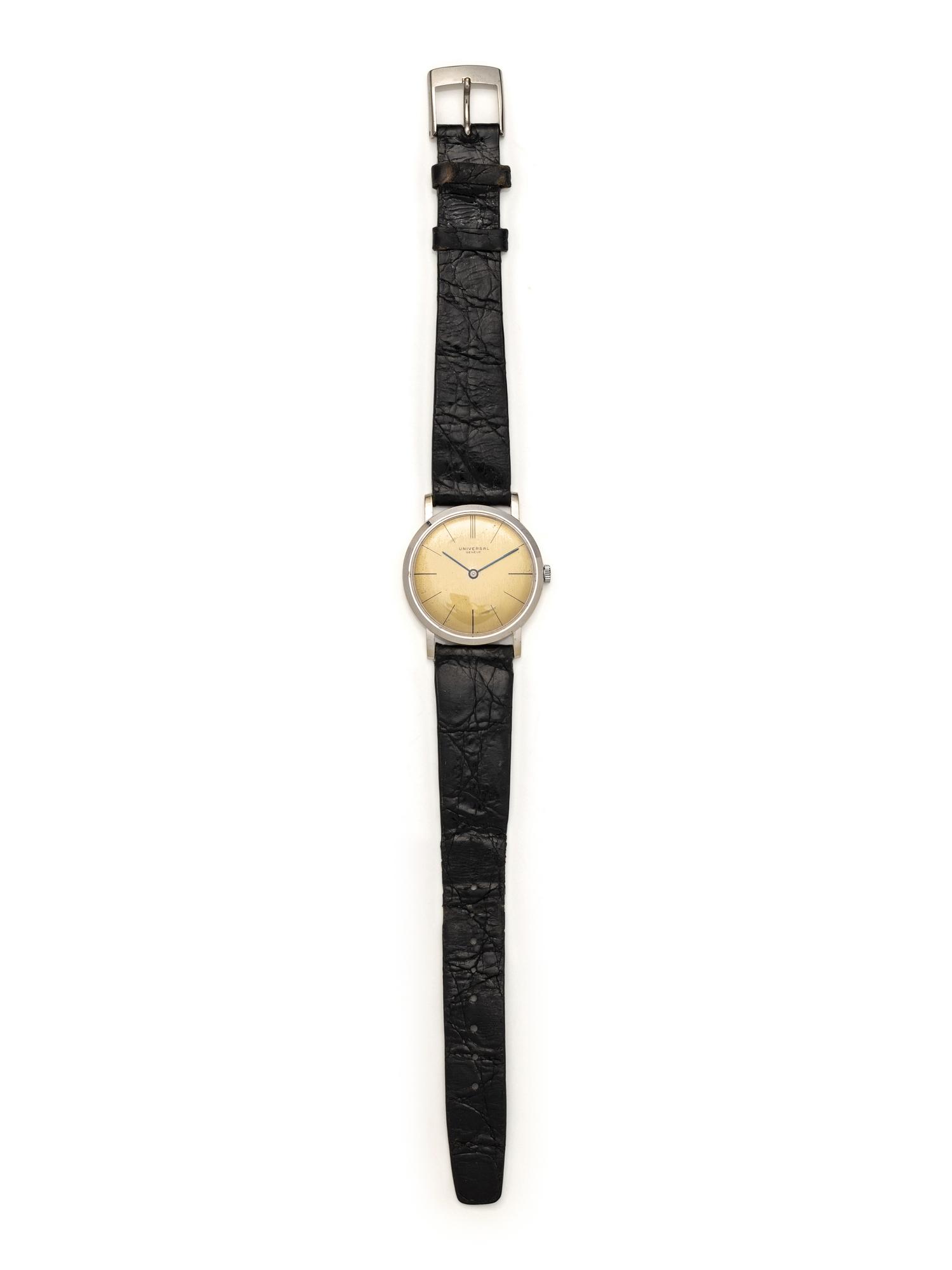 UNIVERSAL, 14K WHITE GOLD WATCH
