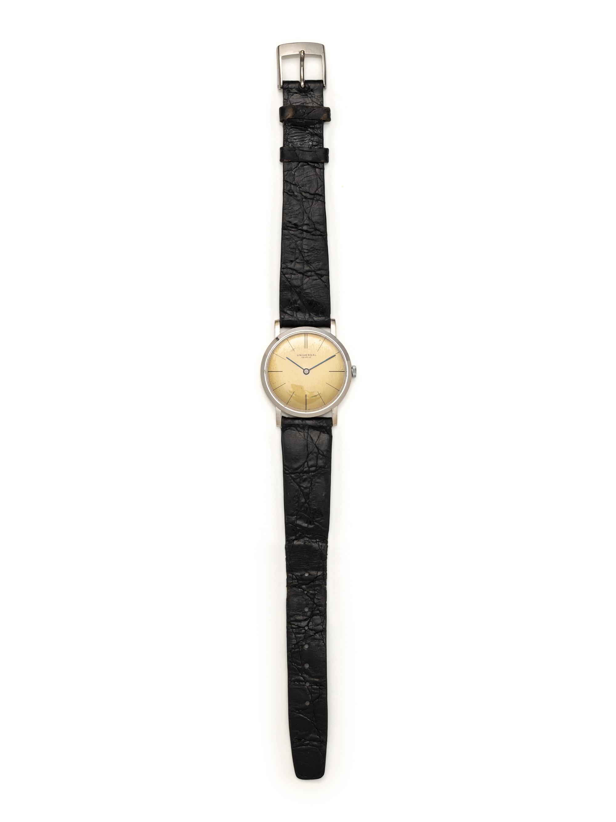 UNIVERSAL, 14K WHITE GOLD WATCH