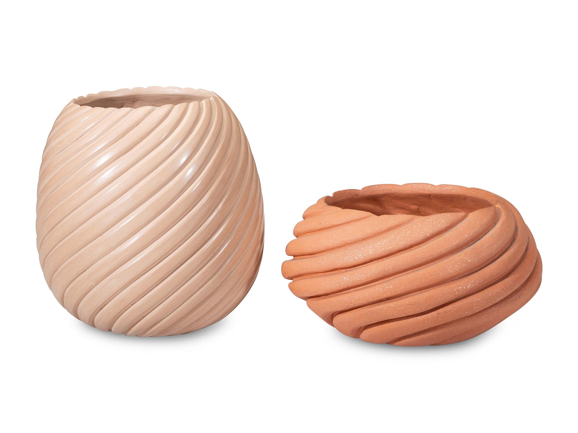 Pottery Swirl Jars